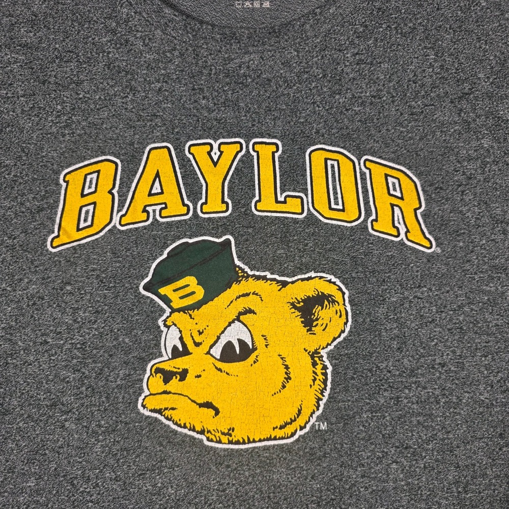 Blue 84 Baylor T Shirt Mens XL Gray  Sailor Bear Mascot NCAA Collegiate